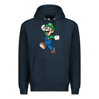 Navy luigi Premium Hoodie - linhVisuals