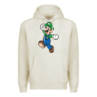 Oatmeal Heather luigi Premium Hoodie - linhVisuals