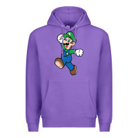 Purple luigi Premium Hoodie - linhVisuals