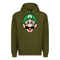 Army Green luigi Premium Hoodie - linhVisuals