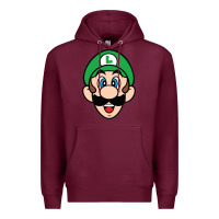 Burgundy luigi Premium Hoodie - linhVisuals
