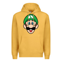 Mustard luigi Premium Hoodie - linhVisuals