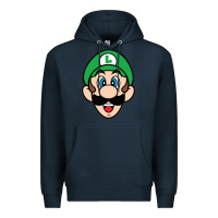 Navy luigi Premium Hoodie - linhVisuals