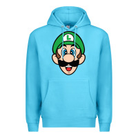 Ocean Blue luigi Premium Hoodie - linhVisuals