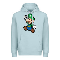 Blue Mist paper luigi Premium Hoodie - linhVisuals