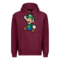Burgundy paper luigi Premium Hoodie - linhVisuals