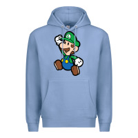 Colony Blue paper luigi Premium Hoodie - linhVisuals