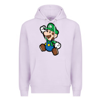 Lilac paper luigi Premium Hoodie - linhVisuals