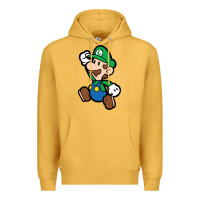 Mustard paper luigi Premium Hoodie - linhVisuals