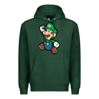 Sports Green paper luigi Premium Hoodie - linhVisuals