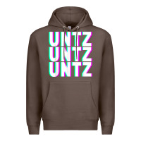 Coffee untz untz untz techno dubstep riddim raver dj party t shirt Premium Hoodie - linhVisuals