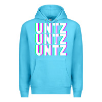 Ocean Blue untz untz untz techno dubstep riddim raver dj party t shirt Premium Hoodie - linhVisuals