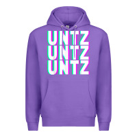 Purple untz untz untz techno dubstep riddim raver dj party t shirt Premium Hoodie - linhVisuals