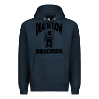 Navy death row record Premium Hoodie - linhVisuals