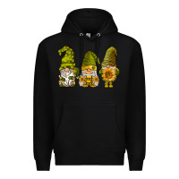 Black sunflower gnomies Premium Hoodie - BarkalooDesign