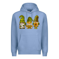 Colony Blue sunflower gnomies Premium Hoodie - BarkalooDesign