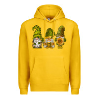 Lemon sunflower gnomies Premium Hoodie - BarkalooDesign