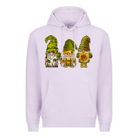 Lilac sunflower gnomies Premium Hoodie - BarkalooDesign
