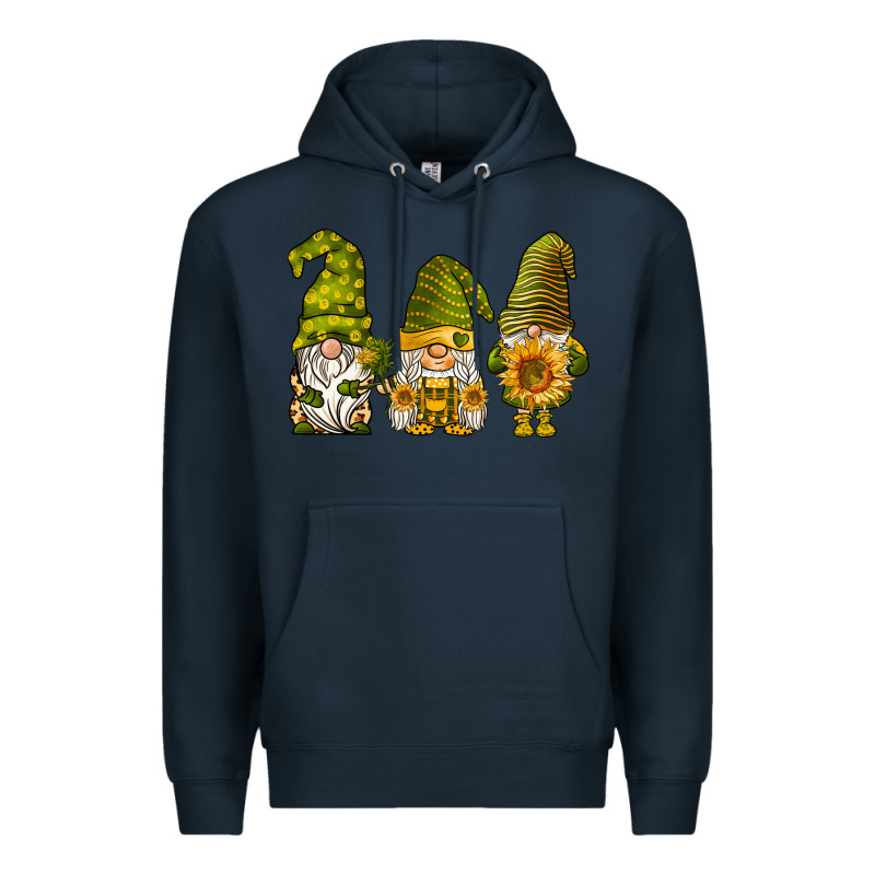 Sunflower Gnomies Premium Hoodie by BarkalooDesign | Teevron