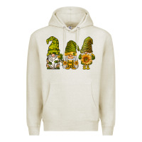 Oatmeal Heather sunflower gnomies Premium Hoodie - BarkalooDesign