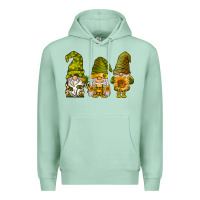 Seafoam sunflower gnomies Premium Hoodie - BarkalooDesign