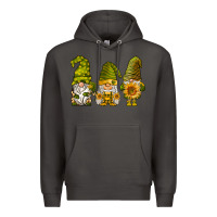 Smoke sunflower gnomies Premium Hoodie - BarkalooDesign