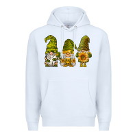 White sunflower gnomies Premium Hoodie - BarkalooDesign