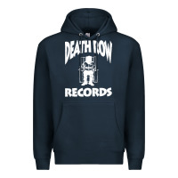 Navy death row record Premium Hoodie - linhVisuals