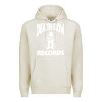 Oatmeal Heather death row record Premium Hoodie - linhVisuals