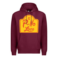 Burgundy el pollo loco Premium Hoodie - linhVisuals