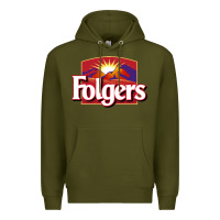 Army Green folgers Premium Hoodie - linhVisuals