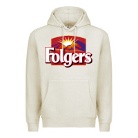 Oatmeal Heather folgers Premium Hoodie - linhVisuals