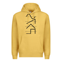 Antique Gold vintage analog synthesizer techno waveform   synth nerd raglan basebal Premium Hoodie - linhVisuals