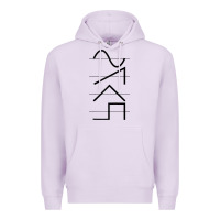 Lilac vintage analog synthesizer techno waveform   synth nerd raglan basebal Premium Hoodie - linhVisuals