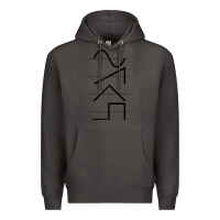 Smoke vintage analog synthesizer techno waveform   synth nerd raglan basebal Premium Hoodie - linhVisuals