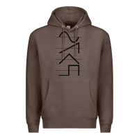 Coffee vintage analog synthesizer techno waveform   synth nerd raglan basebal Premium Hoodie - linhVisuals