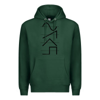 Sports Green vintage analog synthesizer techno waveform   synth nerd raglan basebal Premium Hoodie - linhVisuals