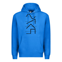 True Royal vintage analog synthesizer techno waveform   synth nerd raglan basebal Premium Hoodie - linhVisuals