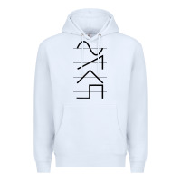 White vintage analog synthesizer techno waveform   synth nerd raglan basebal Premium Hoodie - linhVisuals