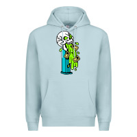 Blue Mist skull pez Premium Hoodie - linhVisuals