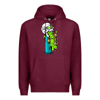 Burgundy skull pez Premium Hoodie - linhVisuals