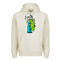 Oatmeal Heather skull pez Premium Hoodie - linhVisuals