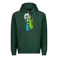 Sports Green skull pez Premium Hoodie - linhVisuals