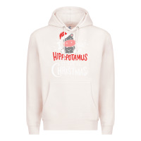 Pale Pink i want hippopotamus for christmas hippo xmas gift Premium Hoodie - linhVisuals
