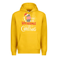 Lemon i want hippopotamus for christmas hippo xmas gift Premium Hoodie - linhVisuals