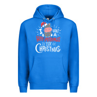 True Royal i want hippopotamus for christmas hippo xmas gift Premium Hoodie - linhVisuals