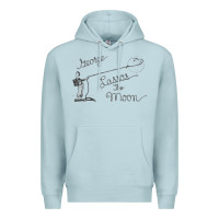 Blue Mist george lassos the moon   its a wonderful life Premium Hoodie - linhVisuals