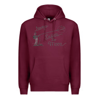 Burgundy george lassos the moon   its a wonderful life Premium Hoodie - linhVisuals