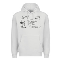 Dove Grey george lassos the moon   its a wonderful life Premium Hoodie - linhVisuals
