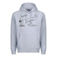 Heather Grey george lassos the moon   its a wonderful life Premium Hoodie - linhVisuals